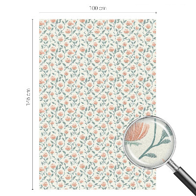 Vitrail autocollant pour fenêtre Motif floral