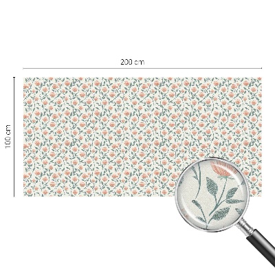 Vitrail autocollant pour fenêtre Motif floral