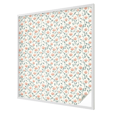 Vitrail autocollant pour fenêtre Motif floral
