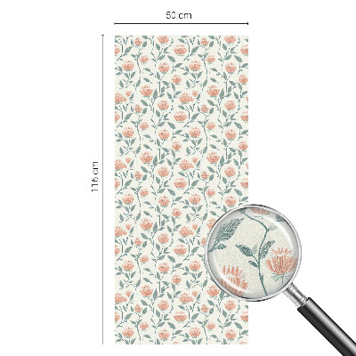 Vitrail autocollant pour fenêtre Motif floral