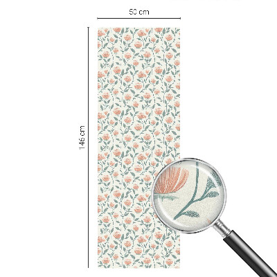 Vitrail autocollant pour fenêtre Motif floral