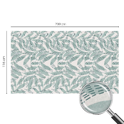 Autocollant pour vitrage Feuilles vertes