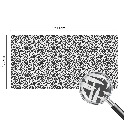 Film fenêtre décoratif occultant vitrail feuilles géométriques