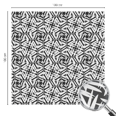 Film fenêtre décoratif occultant vitrail feuilles géométriques