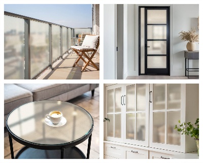 Autocollant pour vitrage nuance beige