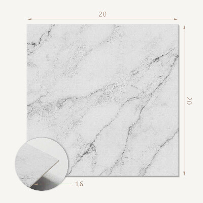 Carreaux pvc Marbre blanc élégant