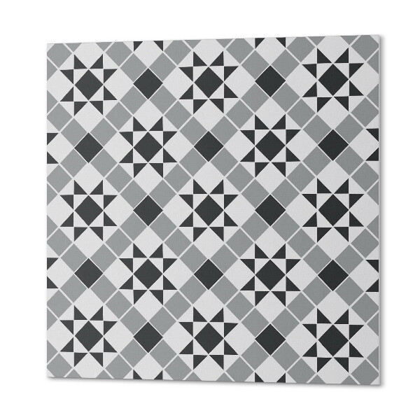 Carreaux de vinyle auto-adhésifs Un motif d'étoile dans une forme géométrique