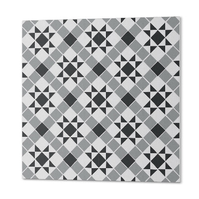 Carreaux de vinyle auto-adhésifs Un motif d'étoile dans une forme géométrique