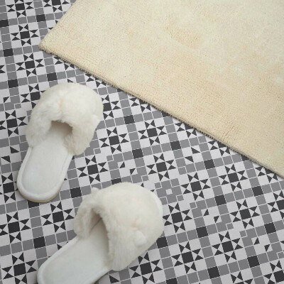 Carreaux de vinyle auto-adhésifs Un motif d'étoile dans une forme géométrique