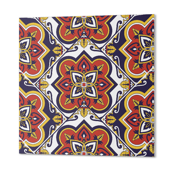 Carreaux vinyle Ornements et fleurs dans une combinaison harmonieuse
