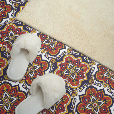 Carreaux vinyle Ornements et fleurs dans une combinaison harmonieuse
