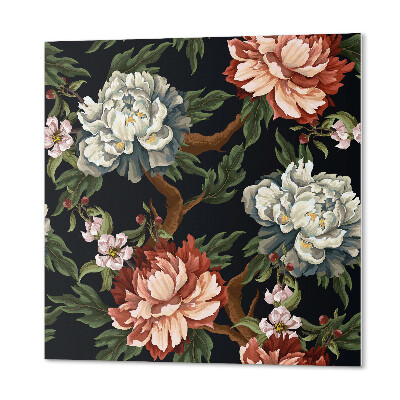 Carreaux de vinyle auto-adhésifs Motif de fleurs
