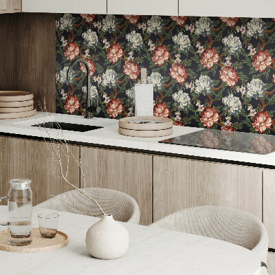 Carreaux de vinyle auto-adhésifs Motif de fleurs