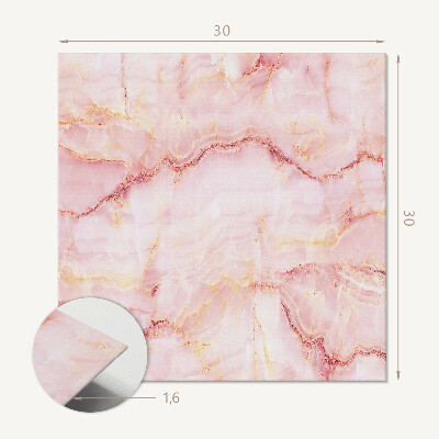 Carreaux vinyle Vagues sur fond de marbre