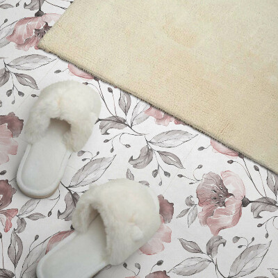 Carreaux de vinyle auto-adhésifs Fleurs à l'aquarelle dans un motif délicat