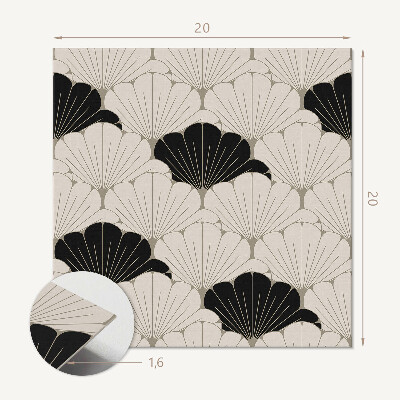 Carreaux vinyle Motif moderne avec des feuilles