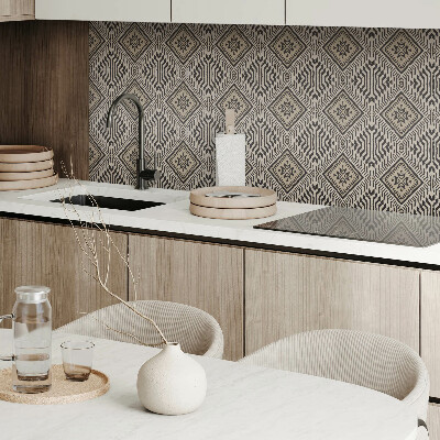 Carreaux de vinyle auto-adhésifs Lignes dans un style géométrique moderne