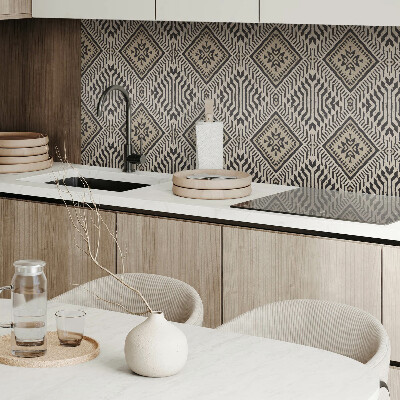 Carreaux de vinyle auto-adhésifs Lignes dans un style géométrique moderne