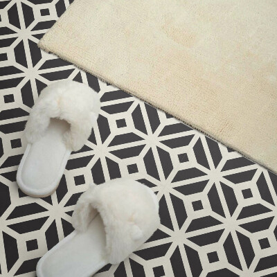 Carreaux vinyle Losanges abstraits dans une composition géométrique