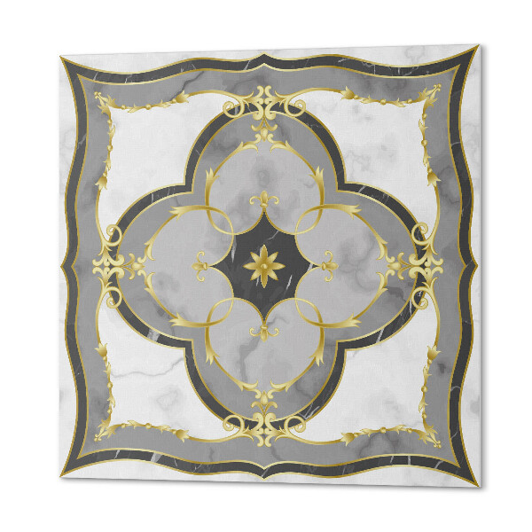 Carreaux de vinyle auto-adhésifs Motif classique avec des ornements sophistiqués