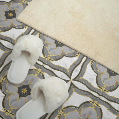 Carreaux de vinyle auto-adhésifs Motif classique avec des ornements sophistiqués