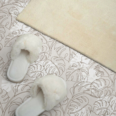 Carreaux vinyle Géométrie des feuilles dans un style minimaliste