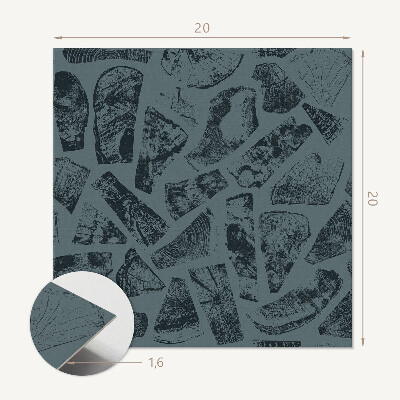 Carreaux pvc Motif en bois aux formes multiples