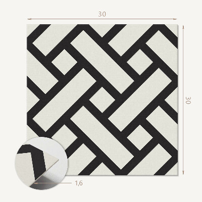 Carreaux de vinyle auto-adhésifs Des tissages géométriques au style unique