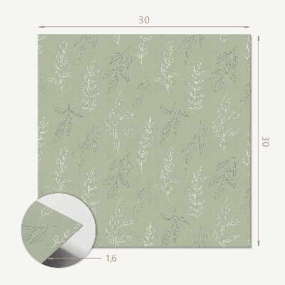Carreaux vinyle Le motif des feuilles en harmonie