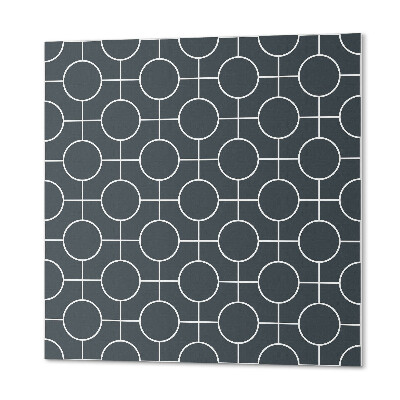 Carreaux de vinyle auto-adhésifs La géométrie des cercles et des lignes dans le design