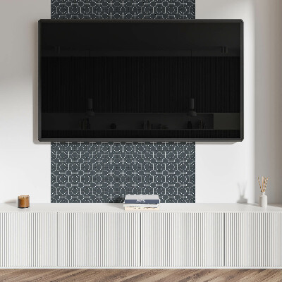 Carreaux de vinyle auto-adhésifs La géométrie des cercles et des lignes dans le design