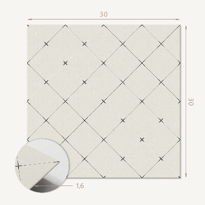 Carreaux de vinyle auto-adhésifs Figures de losange dans une version moderne