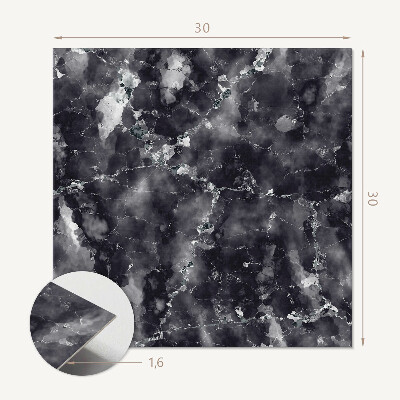 Carreaux vinyle Motif de marbre stylisé avec des veines expressives