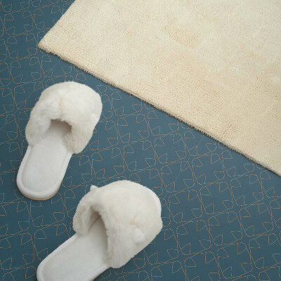 Carreaux de vinyle auto-adhésifs Composition florale en maille