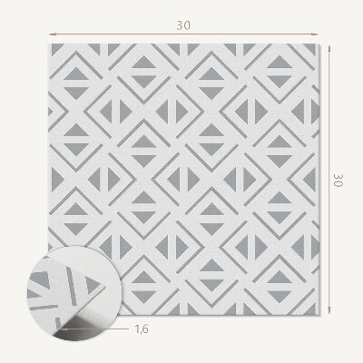 Carreaux de vinyle auto-adhésifs Motif géométrique en carrés