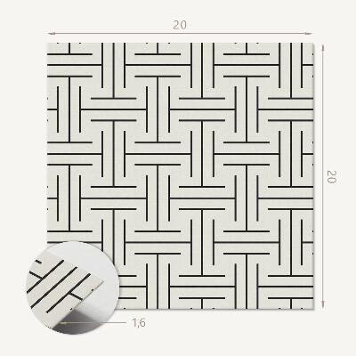 Carreaux de vinyle auto-adhésifs Formes géométriques en damier