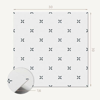 Carreaux vinyle Graphiques croisés