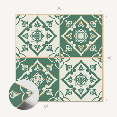 Carreaux vinyle Motifs floraux sur les carreaux