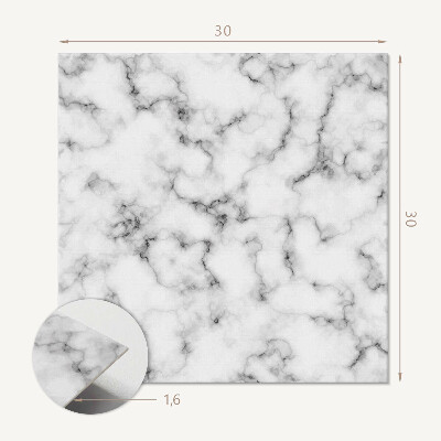 Carreaux vinyle Motif de marbre élégant avec des veines subtiles