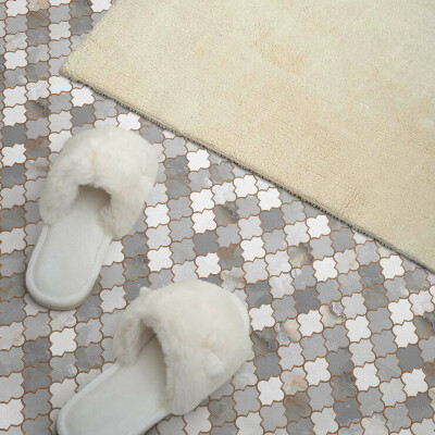 Carreaux pvc Formes dans une mosaïque pleine de couleurs
