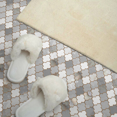 Carreaux pvc Formes dans une mosaïque pleine de couleurs