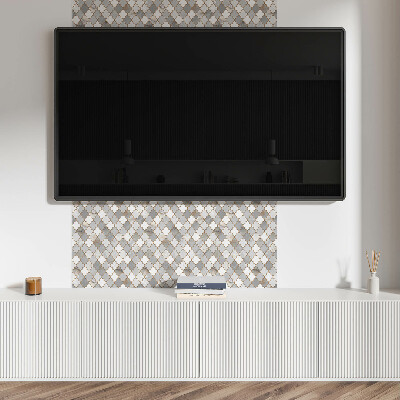 Carreaux pvc Formes dans une mosaïque pleine de couleurs