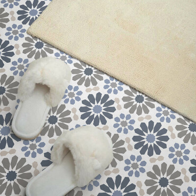Carreaux de vinyle auto-adhésifs Motif floral symétrique
