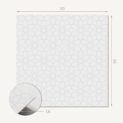 Carreaux de vinyle auto-adhésifs Des cercles sophistiqués aux couleurs sobres