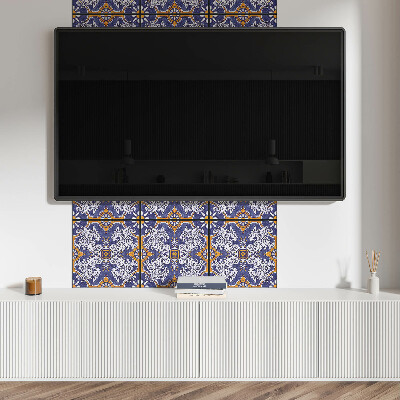 Carreaux de vinyle auto-adhésifs Motifs floraux avec détails