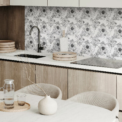 Carreaux vinyle Lignes avec un motif floral
