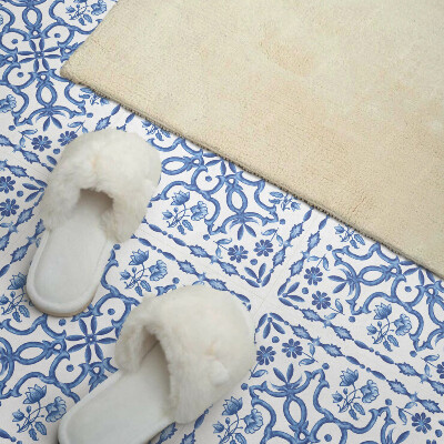 Carreaux de vinyle auto-adhésifs Motif artistique végétal