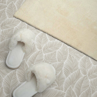 Carreaux pvc Un motif de feuille dans une combinaison harmonieuse