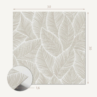 Carreaux pvc Un motif de feuille dans une combinaison harmonieuse