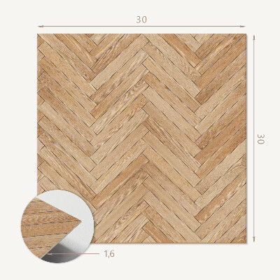 Carreaux vinyle Motif à chevrons dans l'agencement